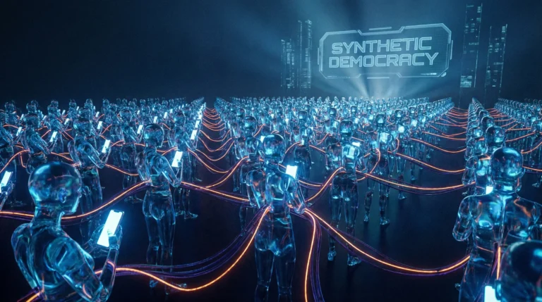 La democracia sintética y el colapso de la realidad compartida en la Era de la IA