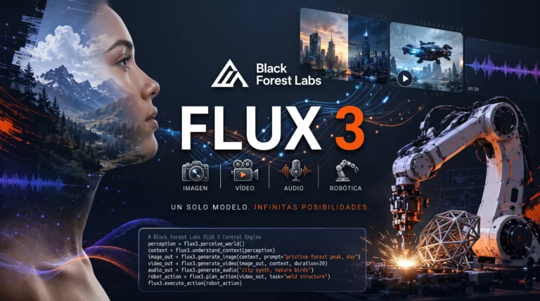 Black Forest Labs presenta FLUX 3 y unifica imagen, vídeo, audio y robótica en un solo modelo