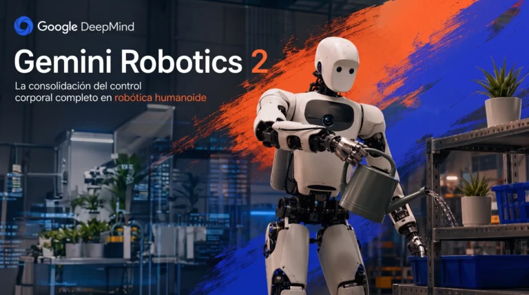 Gemini Robotics 2 y la consolidación del control corporal completo en robótica humanoide